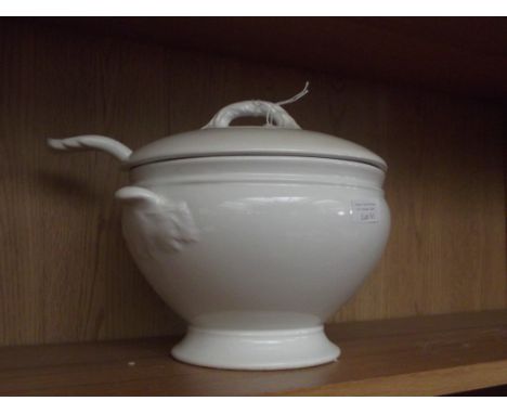 Soup bowl with ladle