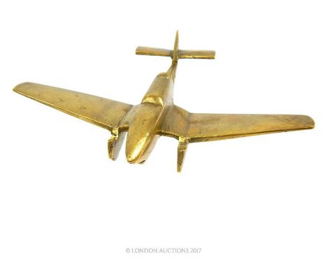 A brass model of a WW2 German Stuka.