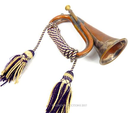 A Besson & Co. bugle with cord.