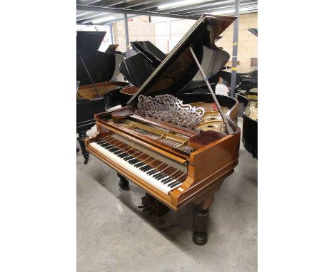Steinway (c1893) A 6ft 85-note 'old-style' Model A grand piano in a rosewood case on turned fluted elephant legs; together wi