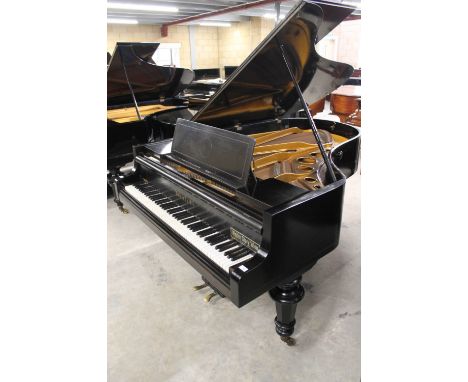 Bösendorfer (c1913) A 6ft 6in grand piano in a satin ebonised case on turned octagonal legs. This piano has been rebuilt in t