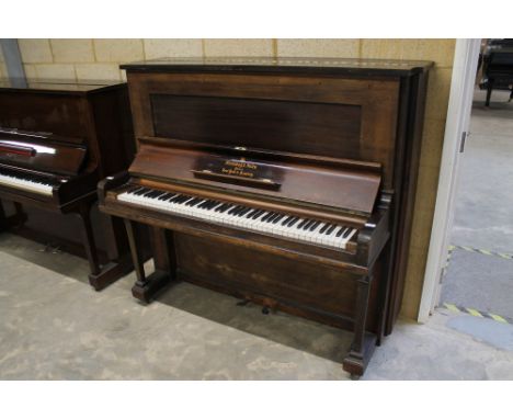 Steinway (c1884) An upright piano in a re-styled mahogany case. Reconditioned in the c1930s. IRN:&nbsp;JBVTK7W9