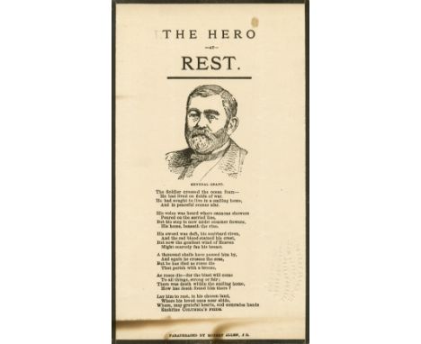 [GRANT ULYSSES S.]: (1822-1885) American President 1869-77 and Commanding General of the United States Army (1864-69) during 