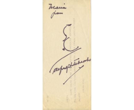 HITCHCOCK ALFRED: (1899-1980) British Film Director. An excellent signed and inscribed original self caricature by Hitchcock,
