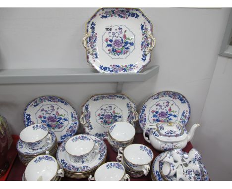 Copeland Spode China Tea and Dinner Service (Y2745), of forty-nine pieces, with floral decoration (damage to teapot and two c