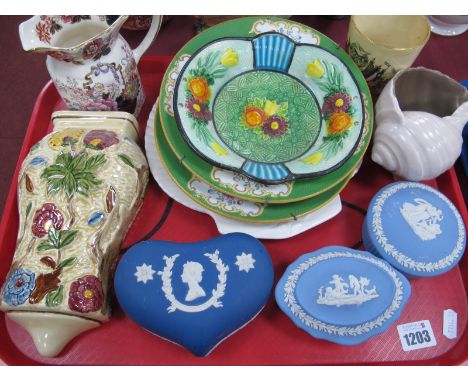 Masons Brocade Jug, Poole shell, Wedgwood, etc:- One Tray.