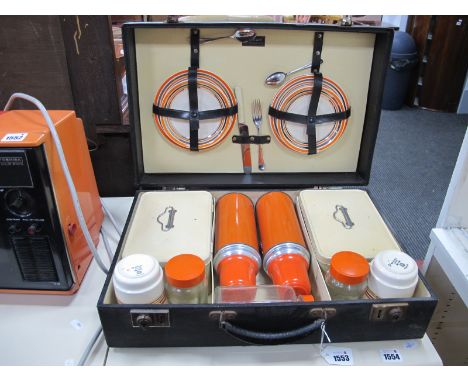 A XX Century Picnic Hamper 'Sirram', in a black case.