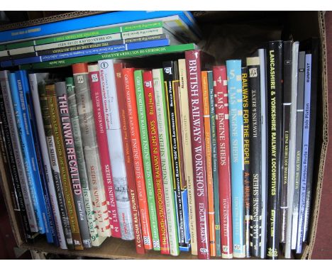 Railway Books - LMS Engine Sheds, Wartime Southern eight coupled goods engines, etc:- One Box.