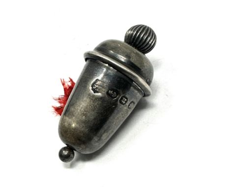 Antique silver tape measure birmingham silver hallmarks measures approx 3.7cm drop will need replacement silk tape 
