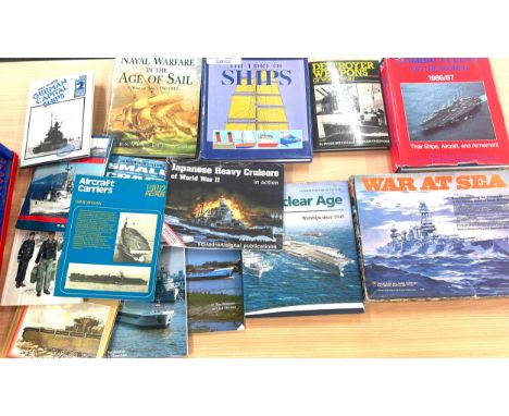 Selection of vintage naval books 