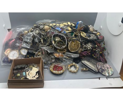 Large selection of vintage and later costume jewellery 