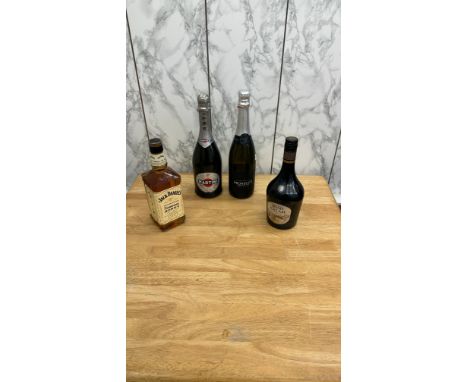 Selection of alcohol to include Prosecco, Jack Daniels, Martini and Irish Cream etc 