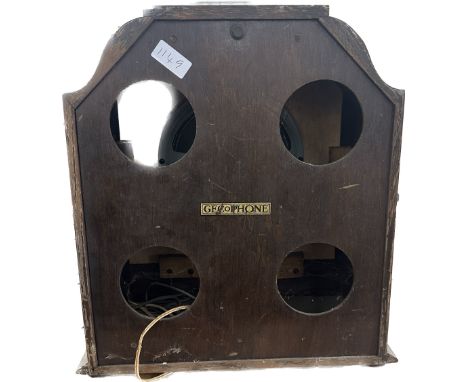 Vintage Gecophone speaker measures approx 16 inches tall 