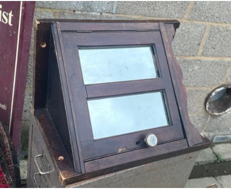 Vintage mirrored front corner unit 