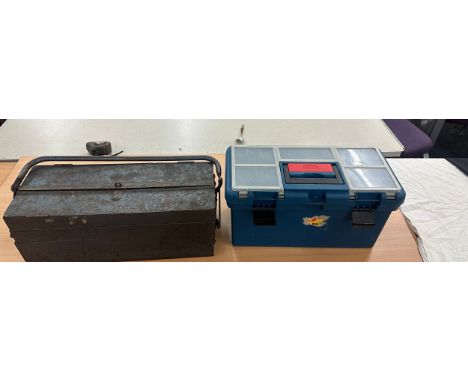 Selection of assorted tools in tool boxes 
