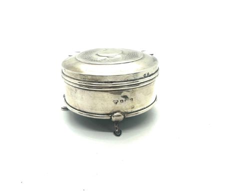 Silver Charles Boyton birmingham 1912 jewellery box 194grams 