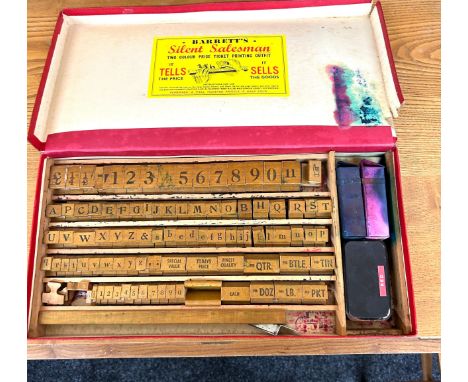 Barets Silent salesman ticket printing outfit 