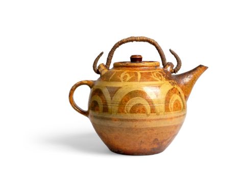 § Michael Cardew (British 1901-1983) at Winchcombe Pottery Large Teapot, circa 1930 twice impressed artist's and pottery seal