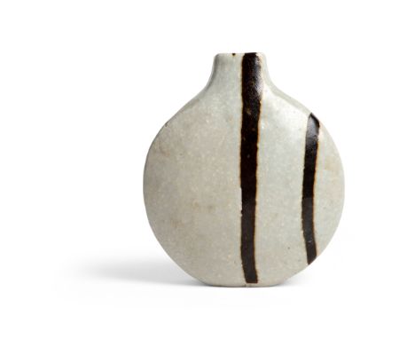 § Janet Leach (American 1918-1997) at Leach Pottery Vase impressed artist's and pottery seals, stoneware, splashed with iron 