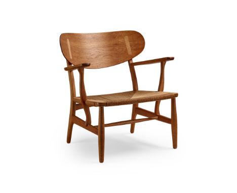 Hans Wegner (Danish 1914-2007) for Carl Hansen &amp; Son Armchair, designed 1950 model CH22, oak and papercord(72.5cm high, 6