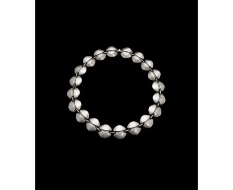 Henning Koppel (Danish 1918-1981) for Georg Jensen Necklace model 270, silver, stamped manufacturer's mark, model number and 