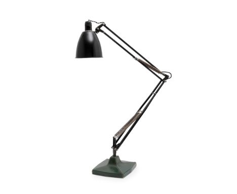 George Carwardine (British 1887-1947) for Herbert Terry &amp; Sons Ltd. Anglepoise Desk Lamp enamelled aluminium, iron and le