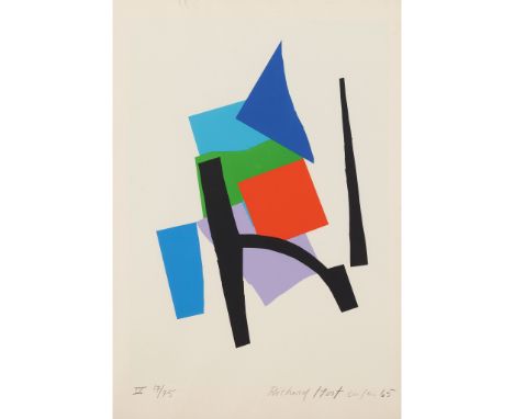 § Richard Mortensen (Danish 1910-1993) Three Abstracts dated 1961, 1965 and 1965, 15/300, 17/75 and 17/75, each signed, dated