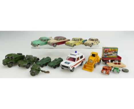 Collection of 16 misc 1950's/60's Corgi Dinky and other makes of cars and vehicles including Dinky 179 Studebaker President, 