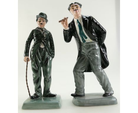 Royal Doulton figures Groucho Marx HN2777 and Charlie Chaplin HN2771 (2)