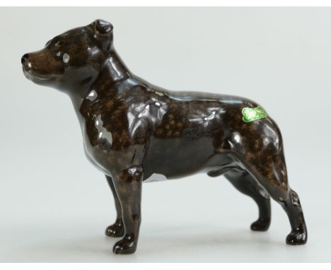 Beswick Staffordshire Bull terrier 1982A in brindle colourway