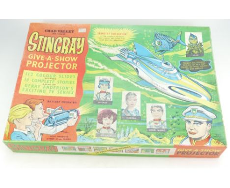 Chad Valley Stingray Give a Show Projector, boxed with slides, circa 1960's