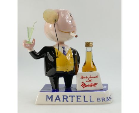 Carlton Ware Martell Brandy Ceramic Advertising Figure, height 21cm.