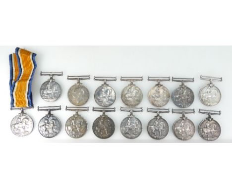 A collection of First World War Victory medals awarded to 400232 Pte J S Darwell Manc.Reg, Pte TH Whitehouse R.Fus, 40450 Pte