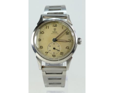 Rolex Tudor Oyster vintage gents automatic stainless steel wristwatch with steel strap