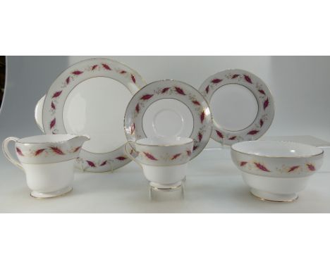 Shelley tea set in the Gaiety design, the cups in the Windsor shape (21)