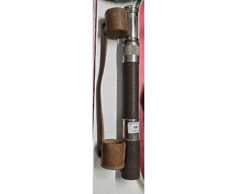SINGLE DROW TELESCOPE WITH LEATHER COVER     