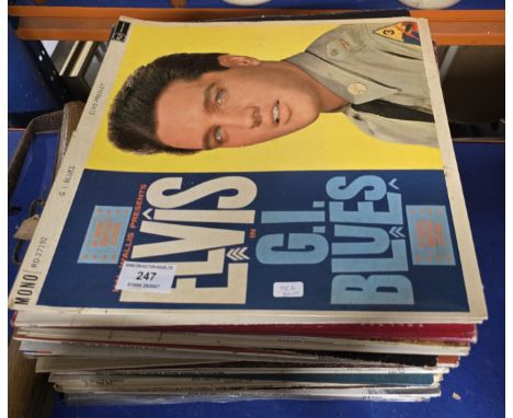 COLLECTION OF LP RECORDS INCLUDING ELVIS PRESLEY, DEAN MARTIN, ROY ORBISON PRETTY WOMAN