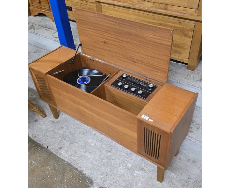 TEAK CASED STEREO SOUND GARRARD RADIOGRAM     