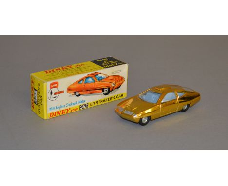 Dinky 352 'UFO' Ed Straker's Car with gold body and light blue interior. VG, with usual small amount of paint wear on roof, i