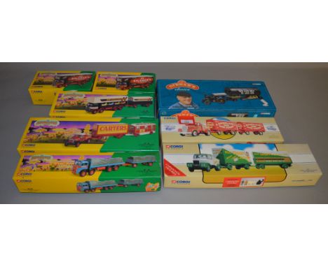 Seven boxed Corgi Classics Circus and Fairground related diecast models including 97897 Billy Smart's Circus Scammell Highway