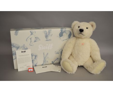 Steiff Polar Ted, white, 65 cm, ltd.ed. 707/1500. VG with chest tag, boxed with certificate.