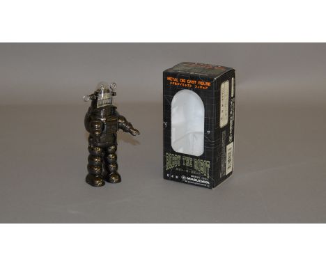 Masudaya Robby the Robot diecast figure, 13.5 cm tall. E in VG box.