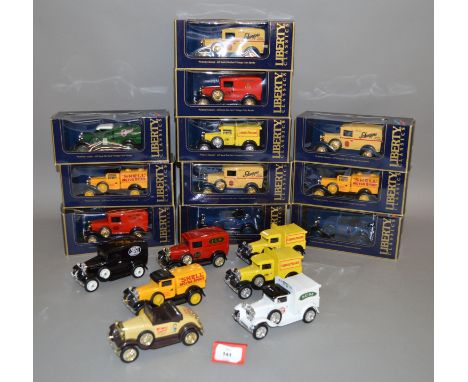 Eleven boxed Liberty Classics diecast model coin banks in 1:25 scale including 'Castrol 1933 Model A Ford Tanker, a Model A F