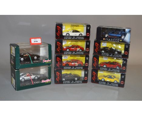 10 x 1:43 scale diecast models: seven Bang; two DetailCars; one Shell Collezione Classico. Boxed and VG.