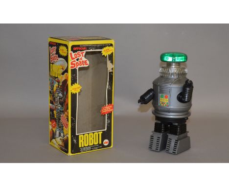 AHI (Azrak Hamway International) 'Lost In Space' Robot. Robot is G+/VG with clean battery compartment with G box with one lar
