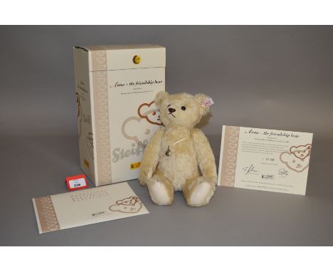 Steiff Anna the Friendship Bear, blond, 30 cm, ltd.ed. 1368/2005. VG, boxed with certificate. 