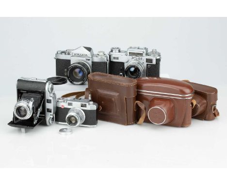 A Mixed Selection of Four Cameras, A Mixed Selection of Four Cameras,from makers including Arsenal, Ensign, and more, (4)