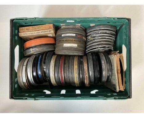 Film Reels Assorted Film Reels AssortedA good collection of assorted 9.5 mm and 16 mm vintage educational film reels; includi