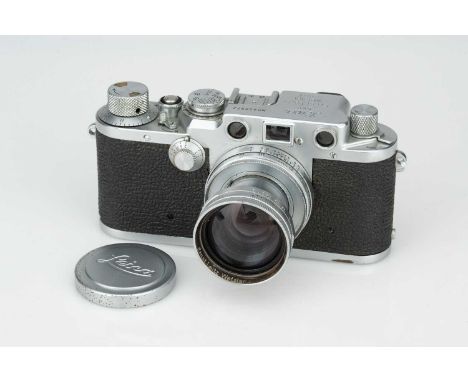 A Leica IIIF Rangefinder Camera, A Leica IIIF Rangefinder Camera,chrome, serial no. 4400972, with Leitz Summitar f/2 50mm len