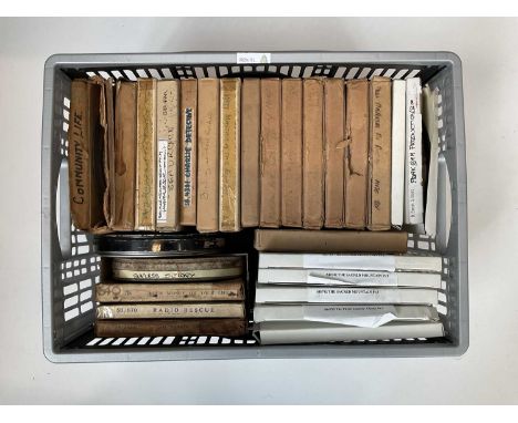 Film Reels Miscellaneous Film Reels MiscellaneousA collection of vintage, mainly 9.5 mm, film reels including Community Life,